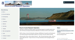 Desktop Screenshot of faro-arctic.org
