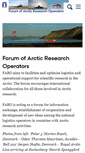Mobile Screenshot of faro-arctic.org
