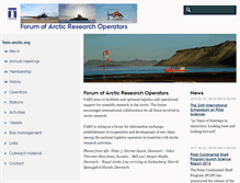 Tablet Screenshot of faro-arctic.org
